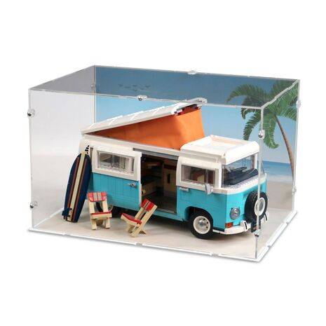 lego 10279 vw t2 camper van display case idisplayit