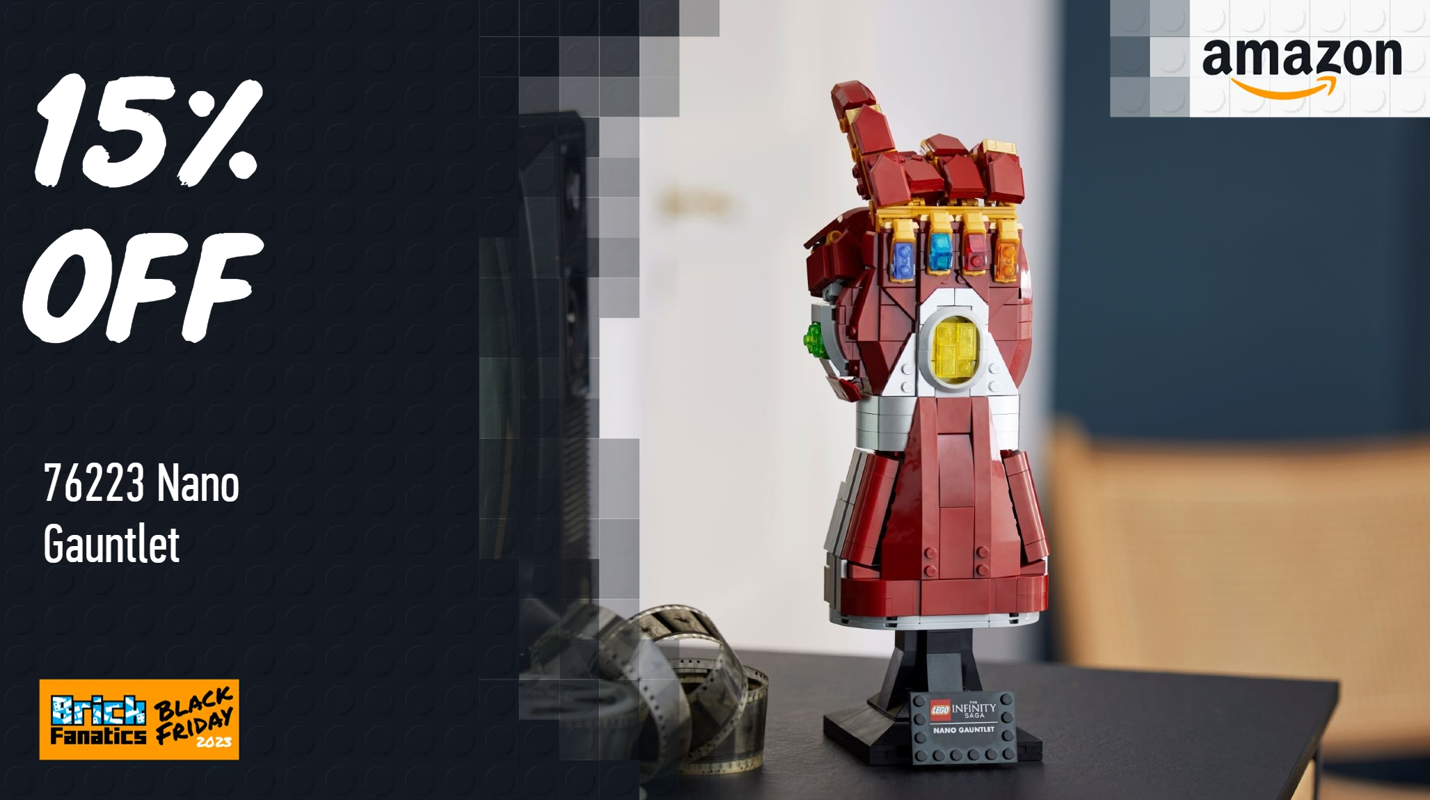 Rare discount on LEGO Marvel Nano Gauntlet at Amazon